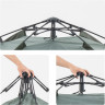 Палатка автоматическая NATUREHIKE NH21ZP008, трехместная, серо-зеленая 6927595777442